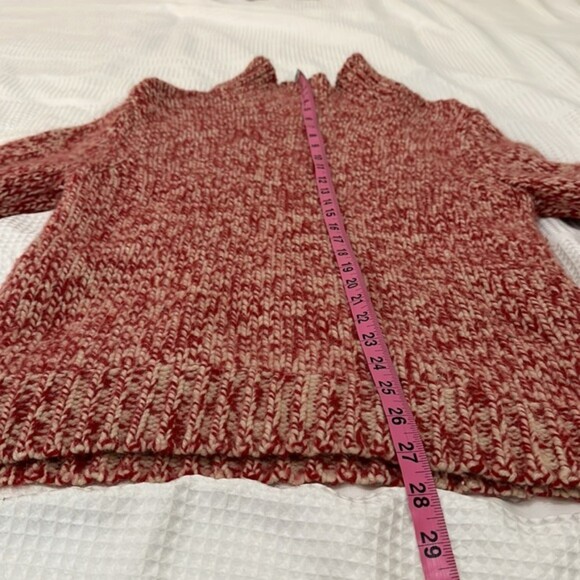 Eddie Bauer Mock Neck Chunky Knit Sweater Womens Medium Angora Rabbit Lambswool - Picture 10 of 10